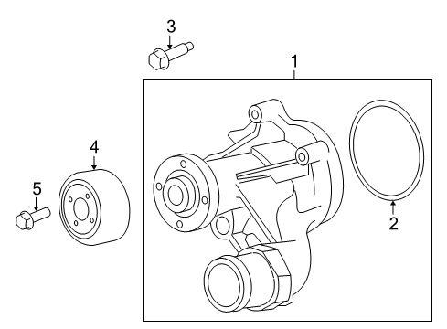 2009 Ford Mustang Water Pump Pulley Diagram for 7R3Z-8509-A