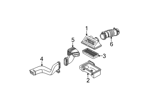 1995 Chevrolet Astro Air Inlet Cleaner Asm-Air Diagram for 25162079