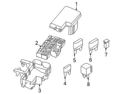 2020 Ford Mustang Fuse & Relay, Fuse Box Relay Diagram for FU5Z-14N089-A