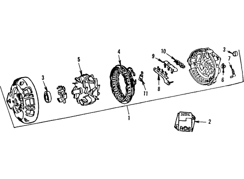 1985 Plymouth Gran Fury Alternator Regulator-ALTERNATOR Voltage Diagram for 5234625