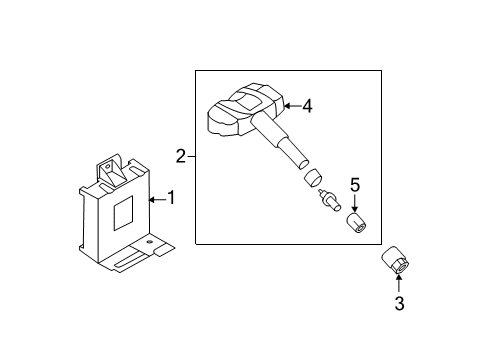 2015 Kia Sorento Tire Pressure Monitoring Nut-TPMS Diagram for 529342M000