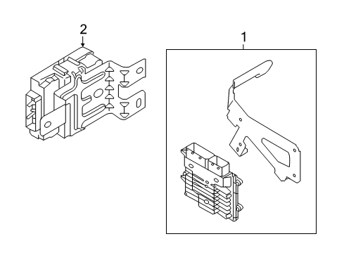 2016 Hyundai Tucson Electrical Components Transmission Control Unit Diagram for 95440-2D720