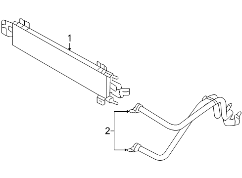 2007 Chrysler Pacifica Trans Oil Cooler Line-Trans Oil Cooler Diagram for 5005503AB