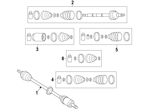 2013 Kia Soul Front Axle Boot Set-Out Joint Diagram for 495942K200