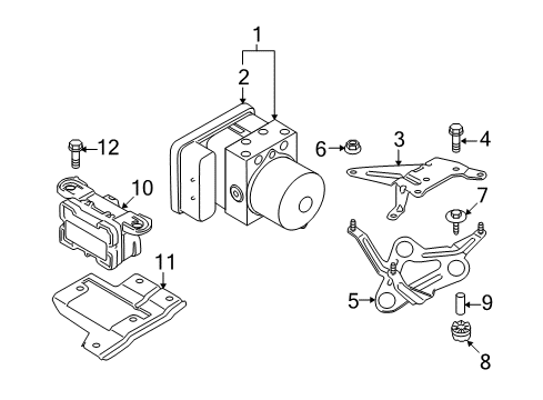 2009 BMW 335i xDrive Anti-Lock Brakes Adapter Diagram for 34516764671