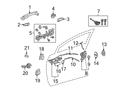 2014 Lexus RX450h Front Door Switch Assembly, Power Window Diagram for 840A0-48010