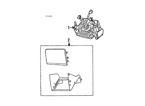 1986 Nissan Pulsar NX Headlamps Passenger Side Headlight Assembly Diagram for 26010-33M07