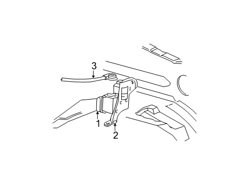 2004 Ford F-150 Heritage Cruise Control System Actuator Assembly Diagram for XL3Z-9A825-AAA