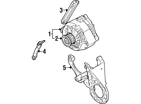 1999 Ford Windstar Alternator Alternator Diagram for XF2Z-10V346-ACRM