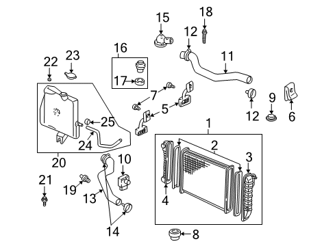 2000 Chevrolet Monte Carlo Powertrain Control Lower Hose Diagram for 10423132