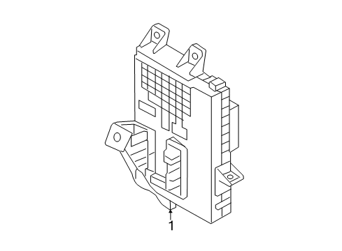 2019 Hyundai Elantra GT Fuse & Relay Instrument Panel Junction Box Assembly Diagram for 91950-G3140