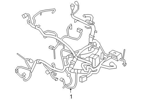 2006 Pontiac G6 Wiring Harness Engine Harness Diagram for 15907708