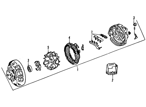 1989 Dodge Caravan Fuel Supply Fuel Pump Package Diagram for 4797885