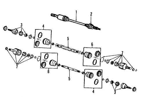1984 Chevrolet Citation II Front Axle Shafts & Joints, Drive Axles Seal, Vented Inboard(High-Temperature) Diagram for 7837828