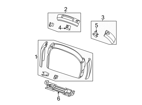 2001 Chrysler Voyager Center Console Console-Floor Diagram for RT921QLAF
