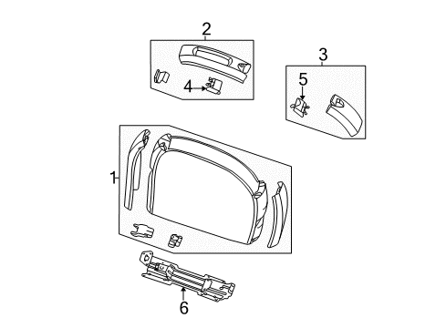 2007 Dodge Grand Caravan Center Console Console-Floor Diagram for RT921D1AI