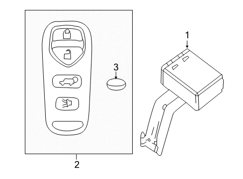 2019 Nissan NV3500 Keyless Entry Components CONTROLER Assembly-Key Less Diagram for 28595-1PA0A