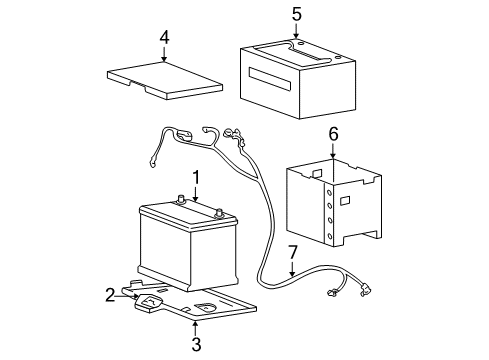2003 Hyundai Sonata Battery Cable Assembly-Battery Diagram for 37200-38014