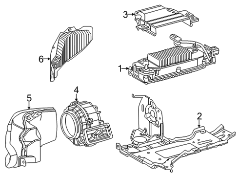 2022 Lexus NX450h+ Electrical Components BRACKET, CONVERTER Diagram for G9273-78010