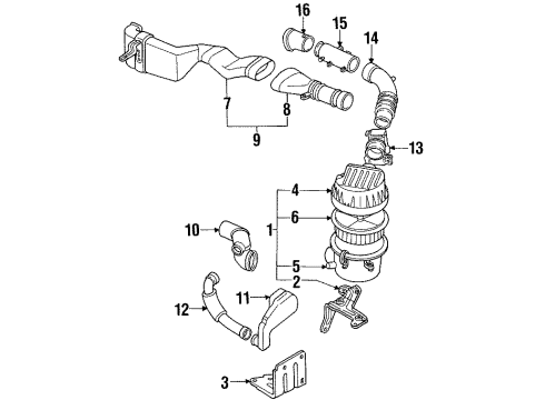 1997 Isuzu Rodeo Air Intake Sensor, Temperature Diagram for 8-12160-244-0