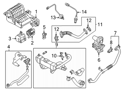 2021 Hyundai Elantra Powertrain Control BRACKET ASSY-CANISTE Diagram for 31425BY500