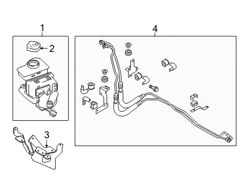 2012 Infiniti M35h P/S Pump & Hoses, Steering Gear & Linkage Pump Assy-Electric Power Steering Diagram for 49110-1MG0A