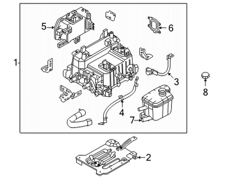 2022 Hyundai Elantra Electrical Components WIRING ASSY-LDC POS Diagram for 91660-BY000