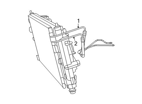 2009 Chrysler Sebring Trans Oil Cooler Hose-Transmission Oil Cooler Diagram for 5058344AE