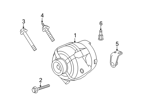 2007 Chevrolet Monte Carlo Alternator Alternator Diagram for 84009357