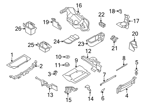 2011 BMW Z4 Interior Trim - Rear Body Mounting, Clamping Band, Lower Section Diagram for 51478146941