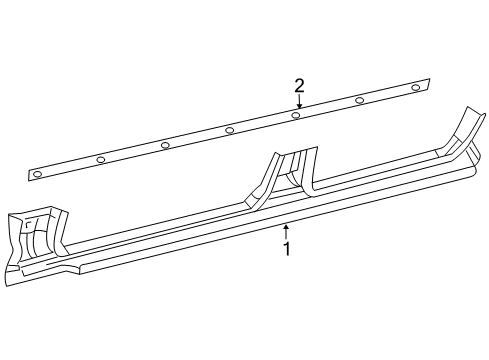 2006 Dodge Durango Rocker Panel SILL-Body Side Diagram for 55364104AB