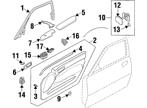 1999 Infiniti Q45 Power Seats Pocket-L Diagram for 80903-6P000