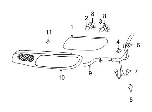 2004 Oldsmobile Bravada Headlamps Harness Asm-Fwd Lamp Wiring Diagram for 15135780