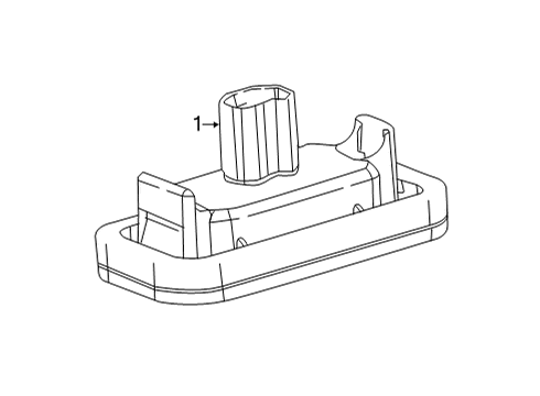 2021 Lexus IS350 License Lamps Lamp Sub-Assembly, LICEN Diagram for 81204-53030