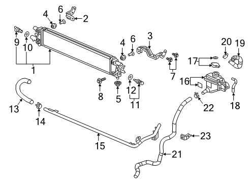 2021 Honda Insight Powertrain Control SENSOR, OXYGEN Diagram for 36532-6L2-A01