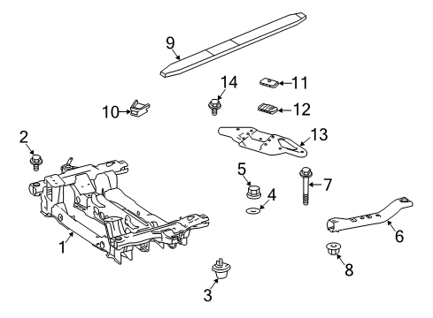 2007 Dodge Sprinter 3500 Suspension Mounting - Front Nut Diagram for 6105172AA