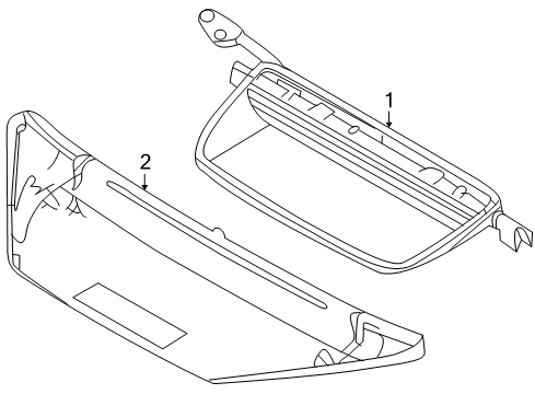 2010 Ford Taurus High Mount Lamps High Mount Lamp Diagram for AG1Z-13A613-A