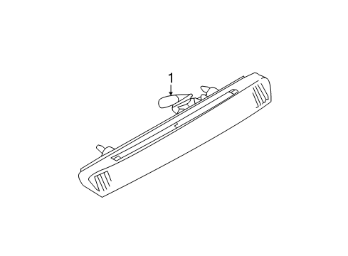 2013 Nissan Quest High Mount Lamps Stop Lamp Assembly-High Mounting Diagram for 26590-3WS0A