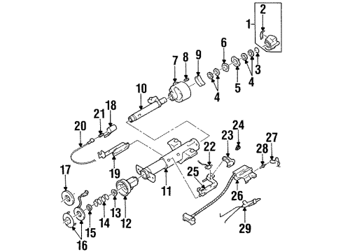 2001 Chevrolet Lumina Switches Headlamp Switch Diagram for 19244652