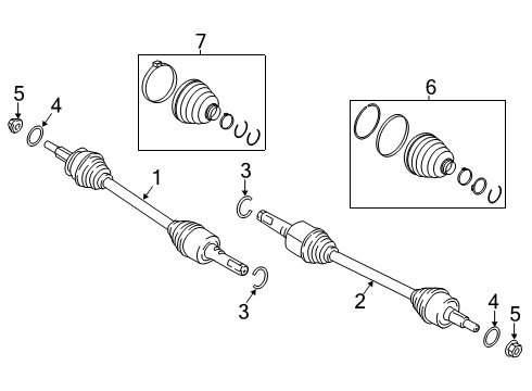 2018 Ford Expedition Axle Shaft - Rear Washer Diagram for AL1Z-7G273-A