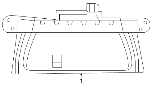 2006 Chrysler 300 High Mount Lamps Lamp-Center High Mounted Stop Diagram for 4805845AB