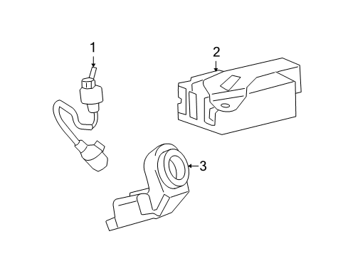 2008 Lexus RX400h Anti-Theft Components Transponder Key Computer Assembly Diagram for 89780-48021