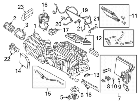 2021 BMW M440i xDrive Air Conditioner SUCTION PIPE EVAPORATOR-COMP Diagram for 64539461722