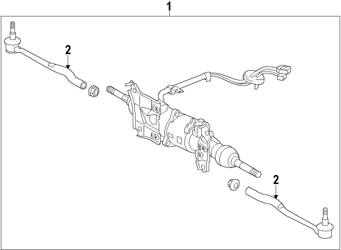 2020 Lexus GS350 Steering Column & Wheel, Steering Gear & Linkage Computer, Steering Control Diagram for 89182-30030