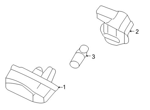 2009 Acura RL Bulbs Lamp Unit Diagram for 34102-SJA-901