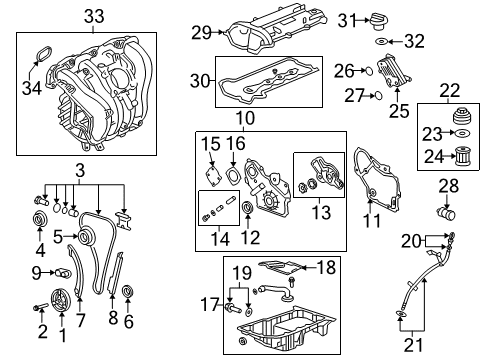 2008 Chevrolet HHR Intake Manifold Manifold Asm-Intake Diagram for 12616667