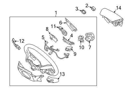 2012 Hyundai Sonata Cruise Control System Washer-Spring Diagram for 1360214006