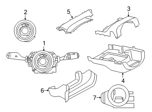 2021 BMW Z4 Switches Emergency Start Coil Diagram for 61316995617