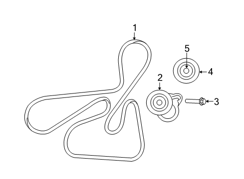 2009 Dodge Avenger Belts & Pulleys Belt-SERPENTINE Diagram for 4891935AB