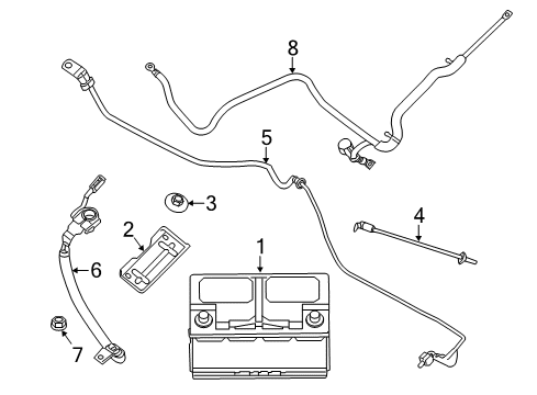 2011 Jeep Grand Cherokee Battery Battery Negative Wiring Diagram for 68039955AH